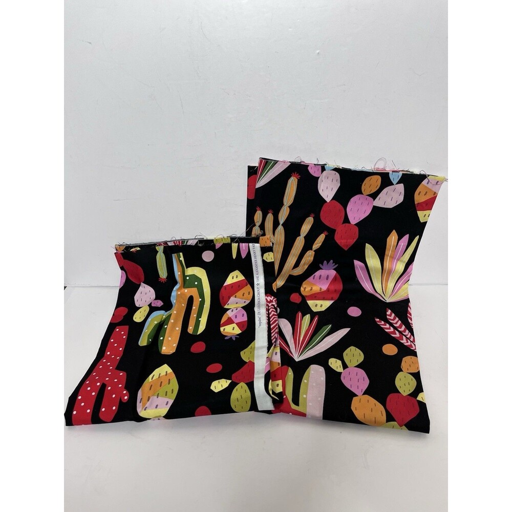 Alexander Henry Collection Folklorico Nopales Cactus Fabric 2 Pieces PLS READ